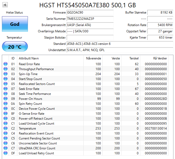 HGST TOURO MOBILE BASE MX3 500 GB USB 3.0