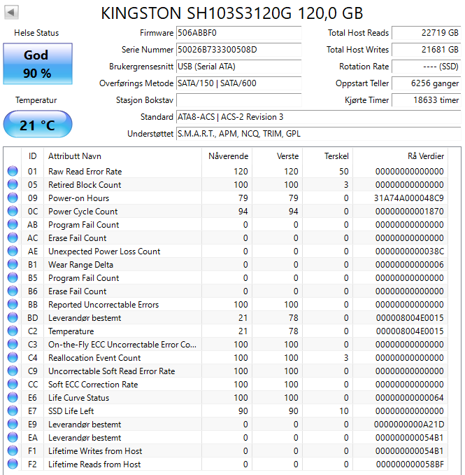 SH103S3/120G Kingston HyperX 3K Series 120GB MLC SATA 6Gbps 2.5" SSD