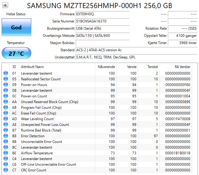 MZ7TE256HMHP-000H1 Samsung PM851 Series 256GB TLC SATA 6Gbps Extreme Performance (AES-256) 2.5" SSD