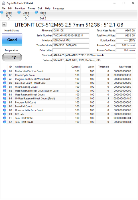 LCS-512M6S Lite On M6S Series 512GB MLC SATA 6Gbps 2.5" SSD