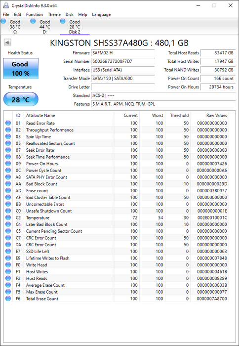 SHSS37A/480G Kingston HyperX Savage Series 480GB MLC SATA 6Gbps 2.5" SSD