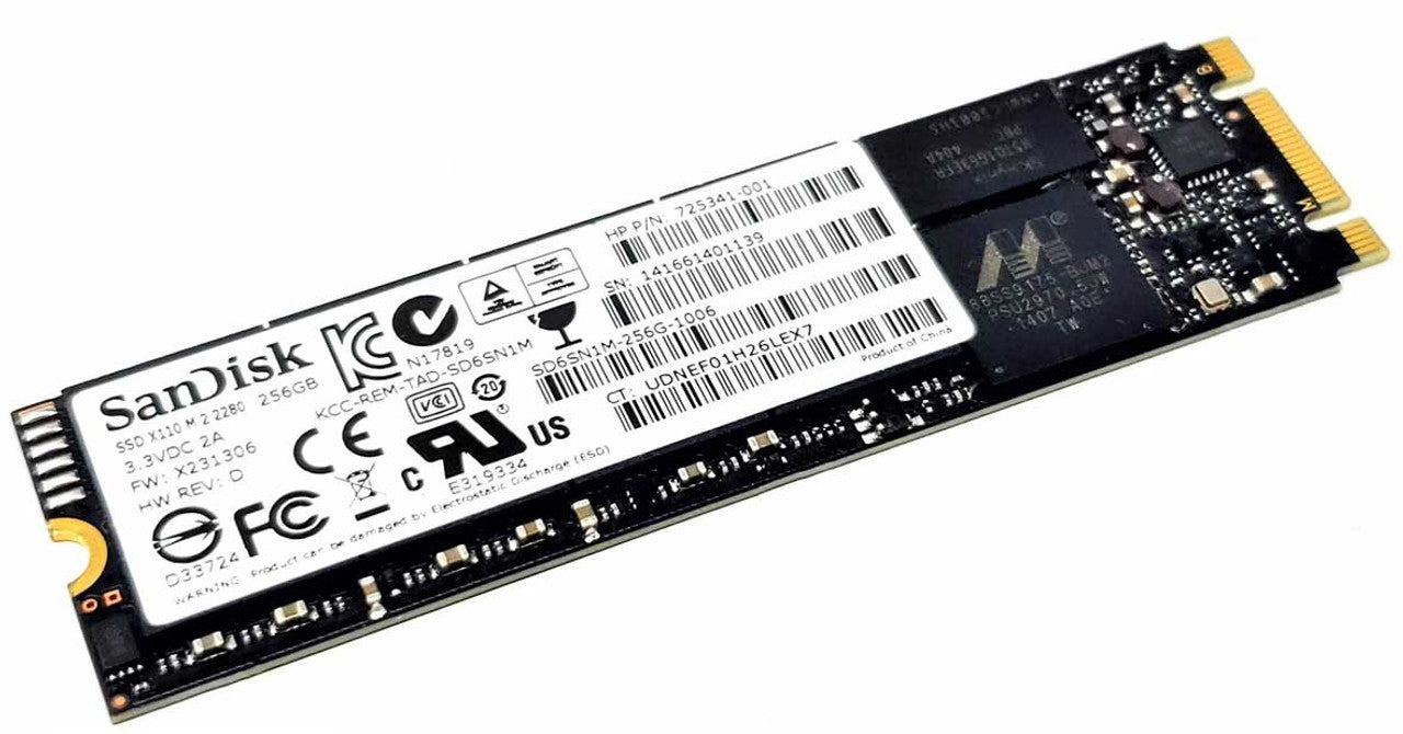 SD7SN3Q-256G-1002 SanDisk X300s 256GB MLC SATA 6Gbps M.2 2280