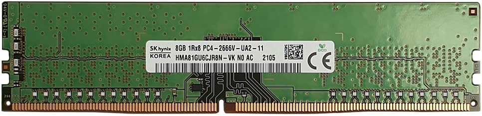 HMA81GU6CJR8N-VKN0-AC Hynix 8GB PC4-21300 DDR4-2666MHz non-ECC Unbuffered CL19 288-Pin
