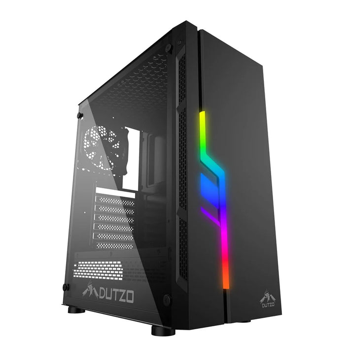 DUTZO C320 TG RGB - Black - Kabinett - Miditower