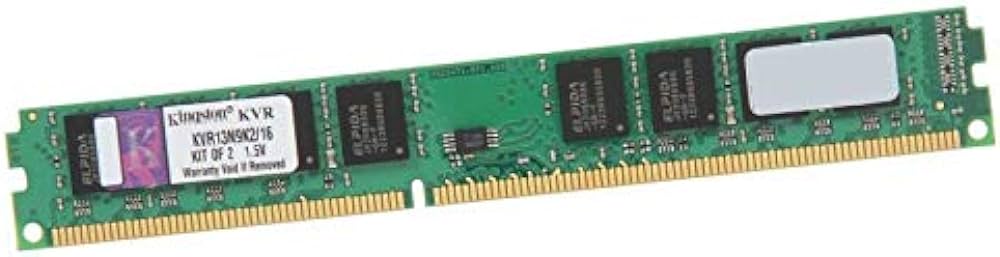 KVR13N9K2/16 Kingston 8GB PC3-10600 DDR3-1333MHz non-ECC Unbuffered CL9 240-Pin