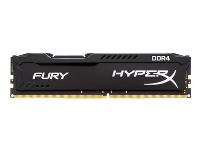HX426C16FBK2/32 Kingston HyperX FURY Black 16GB PC4-21300 DDR4-2666MHz non-ECC Unbuffered CL16 (16-18-18) 288-Pin