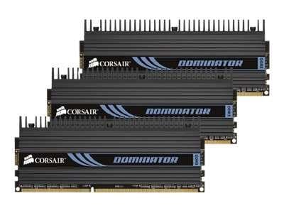 TR3X6G1600C8D Corsair Dominator 6GB Kit (3 X 2GB) PC3-12800 DDR3-1600MHz non-ECC Unbuffered CL8 (8-8-8-24) 240-Pin DIMM - Rebuild IT