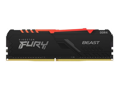 KF432C16BBAK2/32-KO Kingston FURY Beast RGB 16GB PC4-25600 DDR4-3200MHz non-ECC Unbuffered CL16 288-Pin