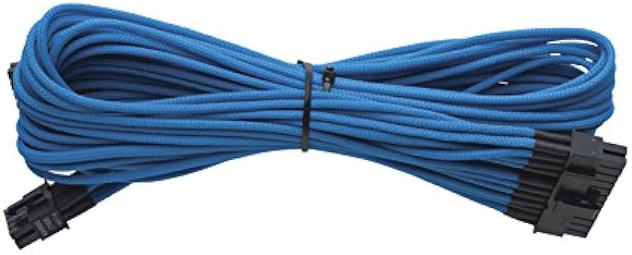 AX760 / AX860 - Individually Sleeved Blue Cable 24-pin