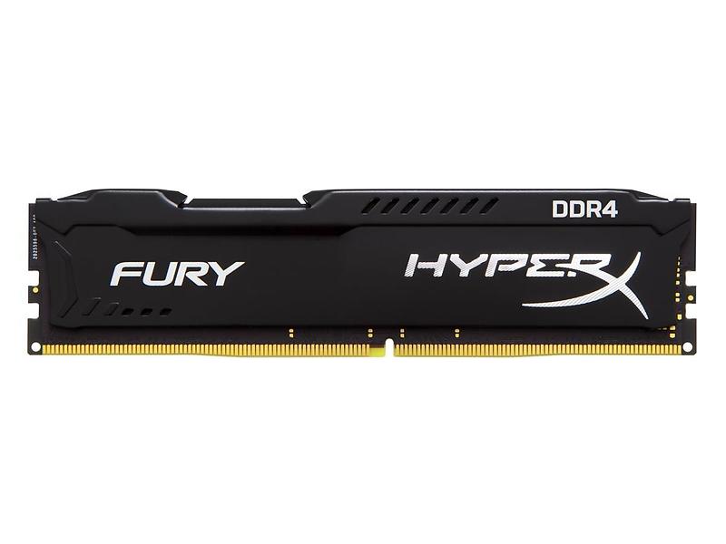 HX432C18FBK2/32 Kingston HyperX Fury Black 16GB PC4-25600 DDR4-3200MHz non-ECC Unbuffered CL18 (18-21-21) 288-Pin