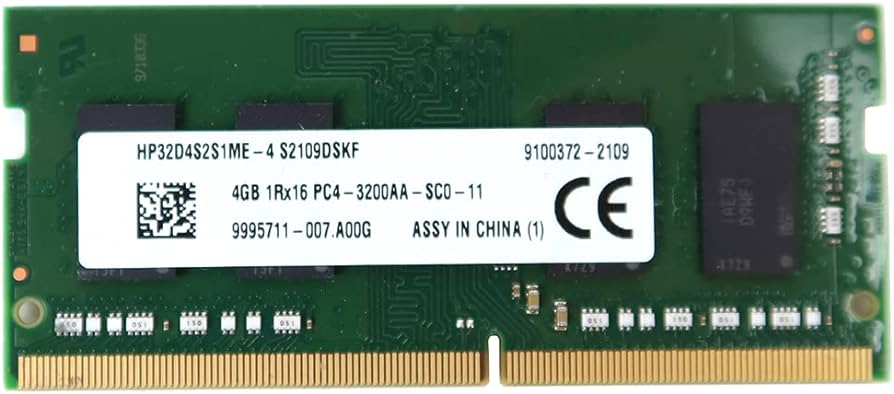 HP32D4S2S1ME-4 Kingston 4GB PC4-25600 DDR4-3200MHz non-ECC Unbuffered CL22 260-Pin