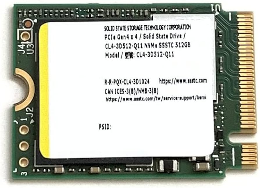 XA2-3D512 SSSTC 512GB PCIe NVMe M.2 SSD