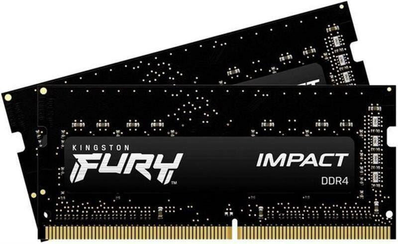 KF432S20IBK2/32 Kingston FURY Impact 32GB Kit (2 X 16GB) DDR4-3200MHz non-ECC Unbuffered CL20 260-Pin
