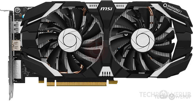 MSI GeForce GTX 1060 OCV1 6GB