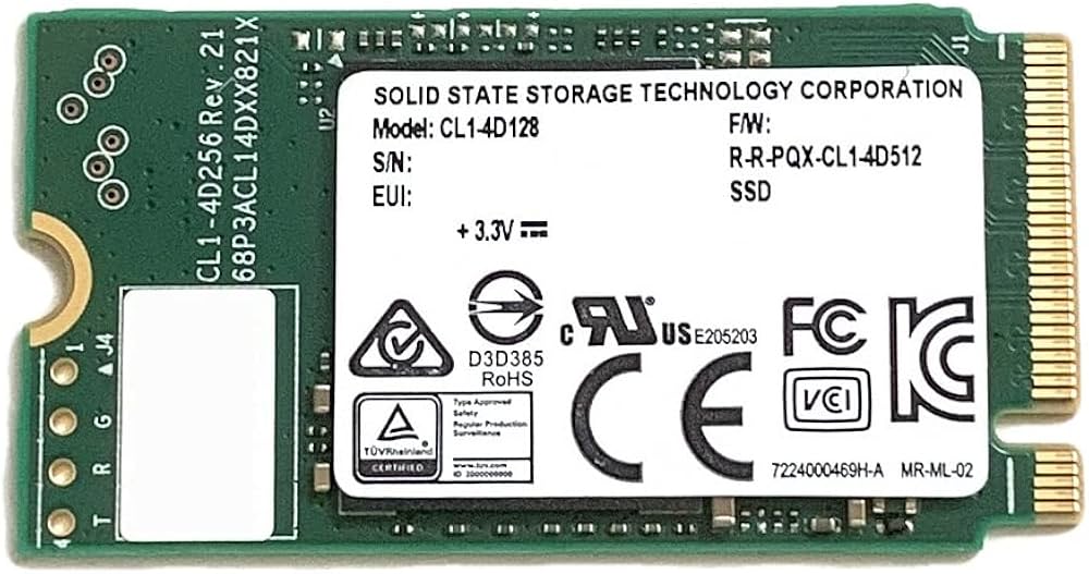 CL1-4D128 SSSTC 128GB TLC PCIe 3.0 x4 NVMe M.2 2242 SSD