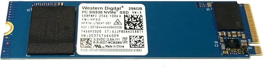 SDBPNPZ-256G-1114 Western Digital SN530 256GB PCIe 3.0 NVMe M.2 2280 SSD