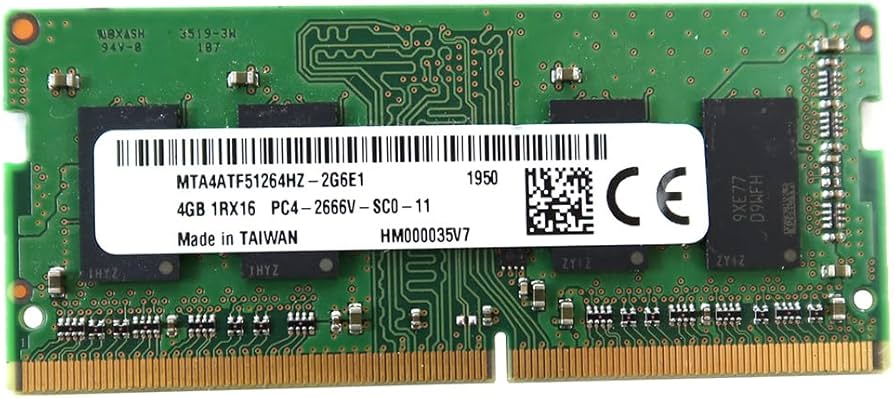 MTA4ATF51264HZ-2G6E1 Micron PC4-21300 DDR4-2666MHz non-ECC Unbuffered CL19 260-Pin