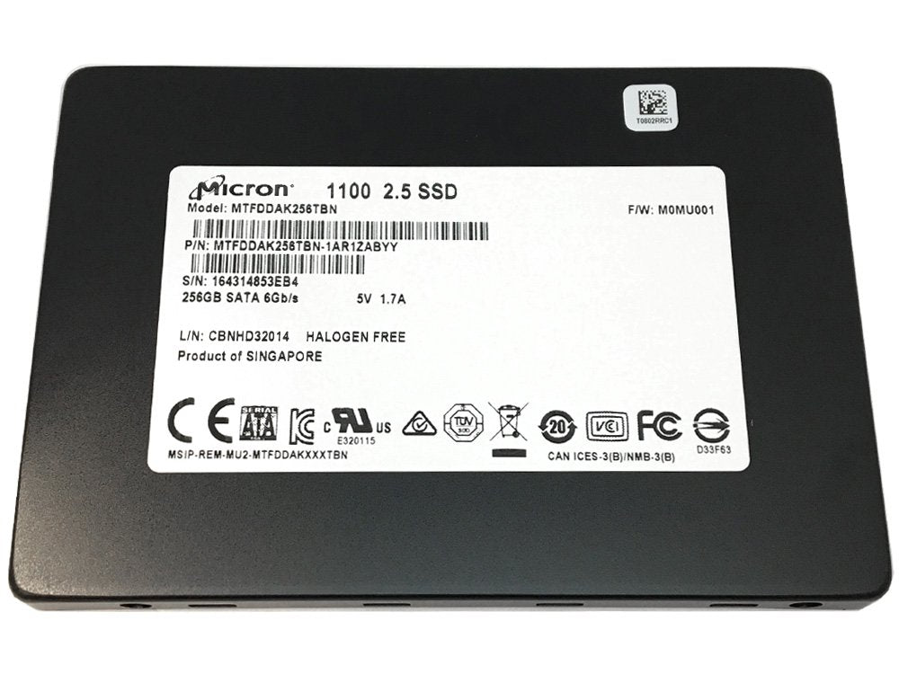 SSD Micron 256Go SATA 6Gb/s 2.5 Pouces - Occasion Mais Fonctionne Parfaitement