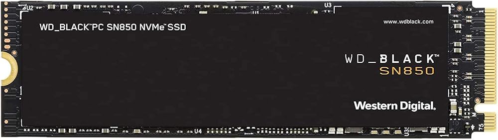 WDS200T1X0E-00AFY0 Western Digital Black SN850 2TB TLC PCIe 4.0 x4 NVMe M.2 2280 SSD