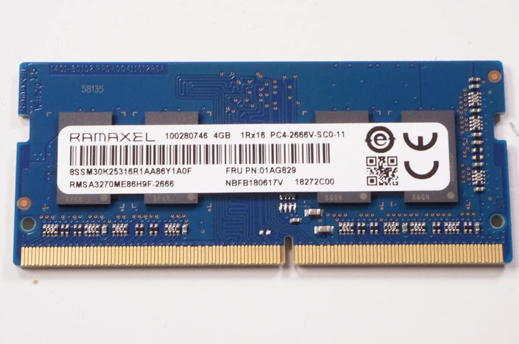 RMSA3260MH78HAF-2666 Ramaxel 8GB PC4-19200 DDR4-2666MHz non-ECC Unbuffered 260-Pin