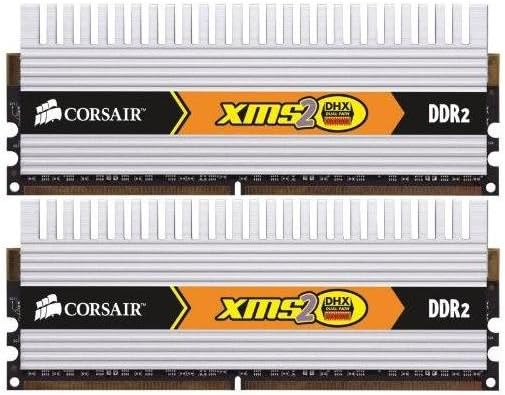 CM2X2048-6400C5DHX Corsair 4GB (2 x 2GB) PC2-6400 DDR2-800MHz non-ECC Unbuffered CL5 (5-5-5-18) 240-Pin