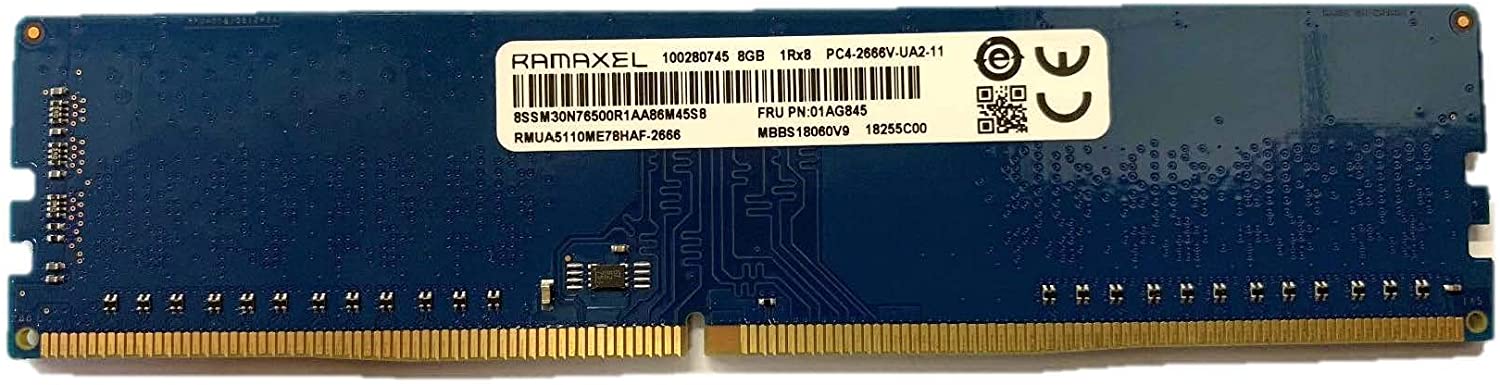 RMUA5110MH78HAF-2666 Ramaxel 8GB PC4-21300 DDR4-2666MHz non-ECC Unbuffered CL19 288-Pin