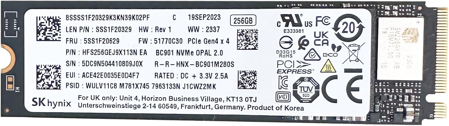 HFS256GEJ9X113N Hynix 256GB PCI Express 3.0 NVMe M.2 2280