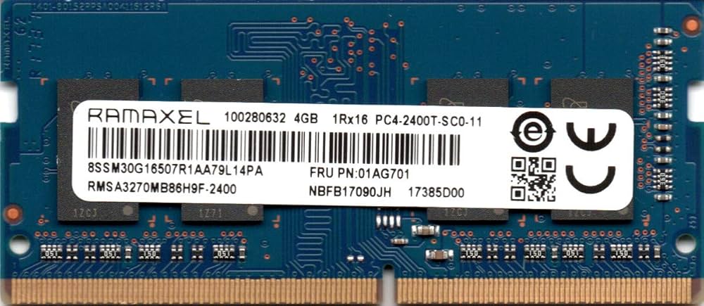 RMSA3270MB86H9F-2400 Ramaxel 4GB PC4-19200 DDR4-2400MHz non-ECC Unbuffered CL17 260-Pin