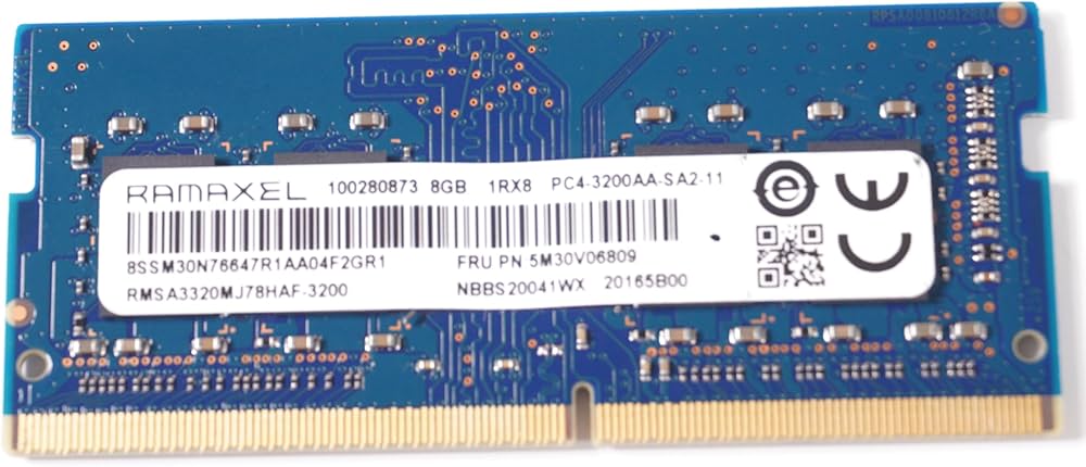 RMSA3320MJ78HAF-3200 RAMAXEL 8GB PC4-25600 DDR4-3200MHz non-ECC Unbuffered CL22 260-Pin
