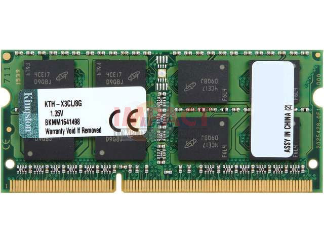 KTH-X3CL/8G Kingston 8GB PC3L-12800 DDR3-1600MHz non-ECC Unbuffered CL11 204-Pin
