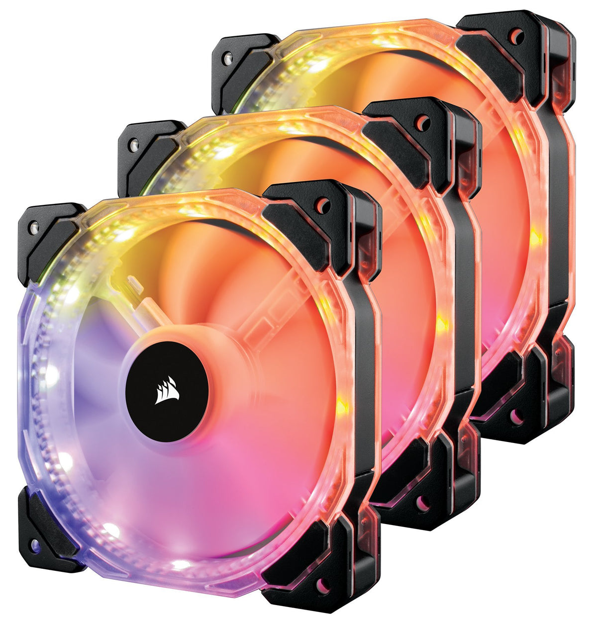 Corsair HD120 RGB Led SP Fan 3-pack with Controller — Rebuild IT