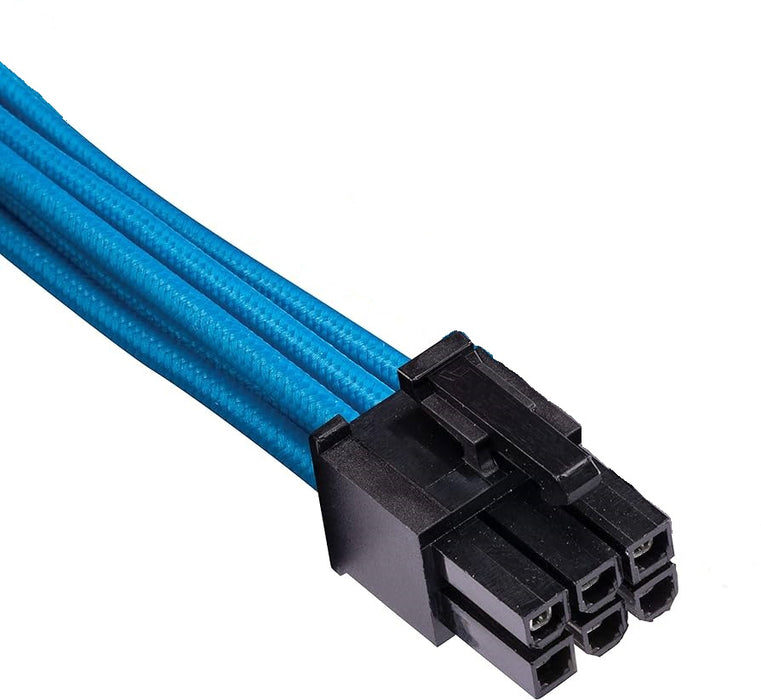 Type 3 - Individually Sleeved Blue Cable PCIe 6-pin