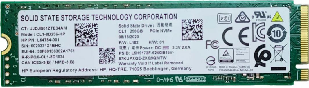 CL1-8D256-HP LITEON 256GB PCI Express 3.1 x4 NVMe M.2 2280