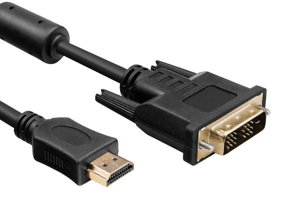 DVI til HDMI kabel 2m sort