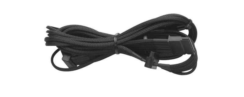 Type 4 - Individually Sleeved Black SATA 15-pin with 4 connectors