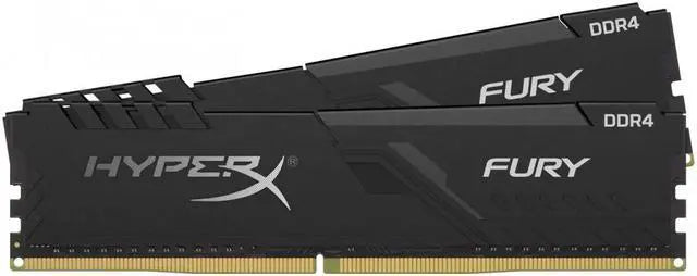 HX436C17FB3K2/32 Kingston HyperX FURY Black 32GB Kit (2 X 16GB) PC4-28800 DDR4-3600MHz non-ECC Unbuffered CL17 (17-21-21) 288-Pin