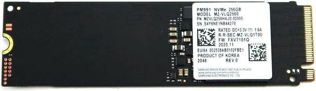 MZVLQ256HAJD-00000 Samsung PM991 256GB PCIe Gen3 x4 M.2 2280