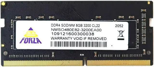 NMSO480E82-3200EA00 NeoForza 8GB PC4-25600 DDR4-3200MHz Non-ECC Unbuffered CL22 260-Pin