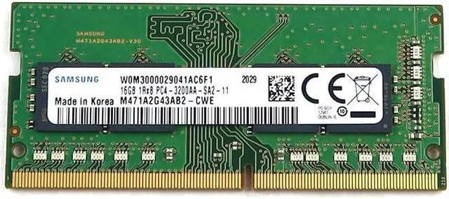 M471A2G43AB2-CWE Samsung 16GB PC4-25600 DDR4-3200MHz non-ECC Unbuffered CL22 260-Pin