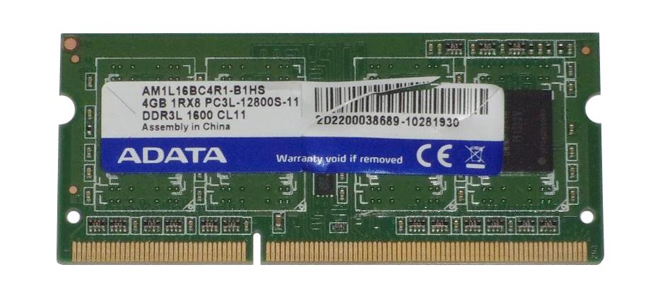 AM1L16BC4R1-B1HS ADATA Premier Pro 4GB PC3L-12800 DDR3-1600MHz non-ECC Unbuffered CL11 204-Pin