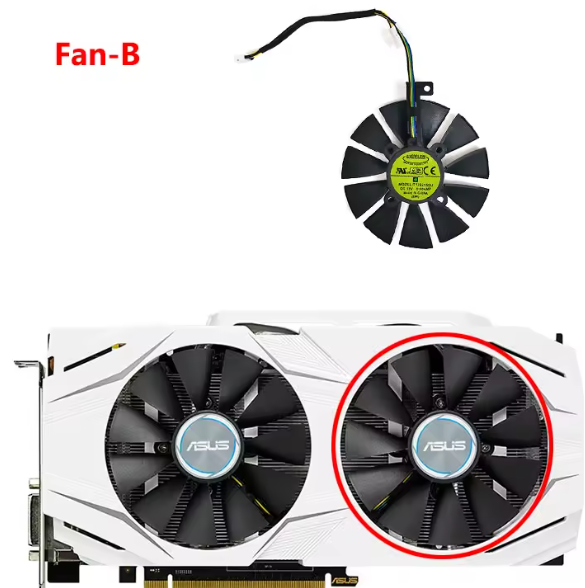 PLD09210S12HH ASUS GTX 1060 1070 RX 480 Dual RX 570 Expedition Fan B
