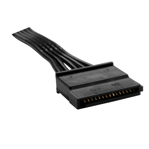 Type 3 - Flat Black Ribbon Cable SATA with 4 connectors - Rebuild IT