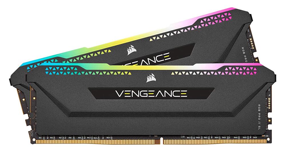 CMH16GX4M2D3600C18 Corsair Vengeance RGB PRO SL 16GB Kit (2 x 8GB) PC4-28800 DDR4-3600MHz non-ECC Unbuffered CL18 288-Pin