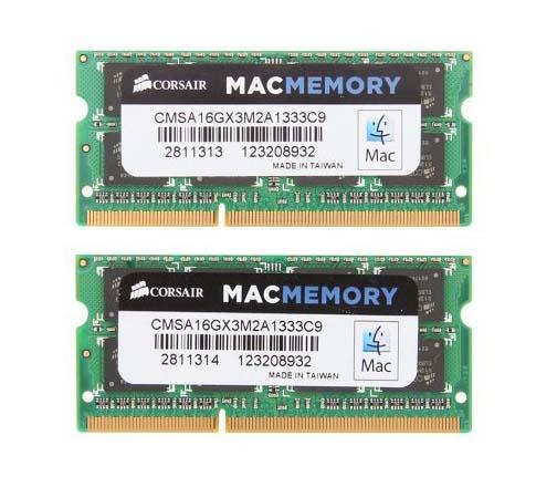 CMSA16GX3M2A1333C9 Corsair 16GB Kit (2 X 8GB) PC3-10600 DDR3-1333MHz non-ECC Unbuffered CL9 204-Pin