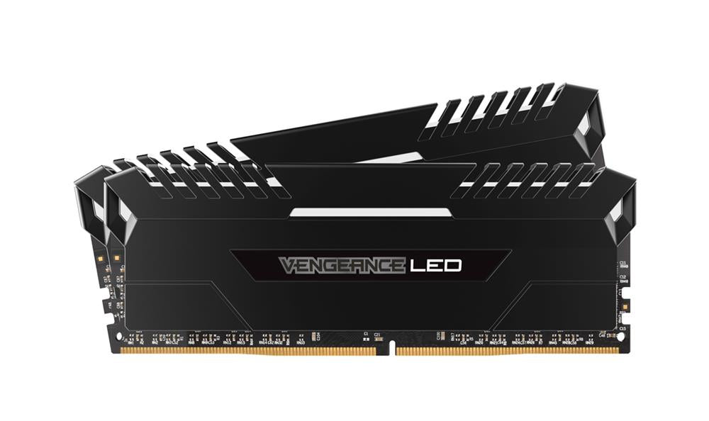 CMU16GX4M2A2400C16 Corsair Vengeance LED 16GB Kit (2 X 8GB) PC4-19200 DDR4-2400MHz non-ECC Unbuffered CL16 (16-16-16-39) 288-Pin