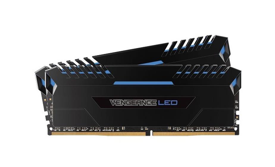CMU64GX4M4C3200C16B Corsair Vengeance LED Red 32GB Kit (2 X 16GB) PC4-25600 DDR4-3200MHz non-ECC Unbuffered CL16 (16-18-18-36) 288-Pin