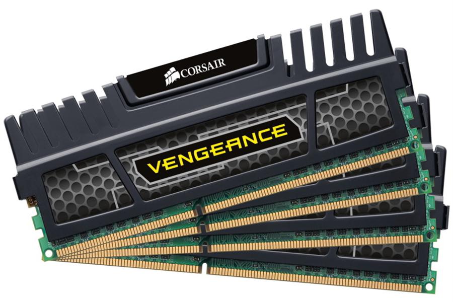 CMZ32GX3M4X1600C10 Corsair Vengeance 32GB Kit (4 X 8GB) PC3-12800 DDR3-1600MHz non-ECC Unbuffered 240-Pin