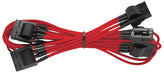 TXM / HX - Individually Sleeved Red Cable Molex with 4 connectors - Rebuild IT