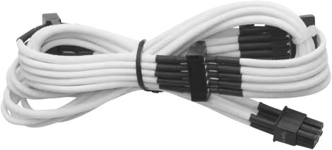 Type 3 - Individually Sleeved White Cable SATA with 4 connectors