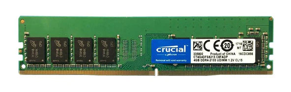 CT4G4DFS8213.C8FAR2 Crucial 4GB PC4-17000 DDR4-2133MHz non-ECC Unbuffered CL15 288-Pin